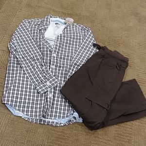 NWT Crazy 8 3 pc outfit plane/fish/water M 7/8